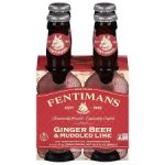 FENTIMANS GINGER BEER FOUR PACK 200 C.C.