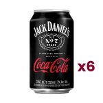 PACK JACK DANIELS COCA COLA LATA 350 C.C.