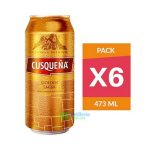 PACK CUSQUEÑA MEDIO 473 CC LATA X6